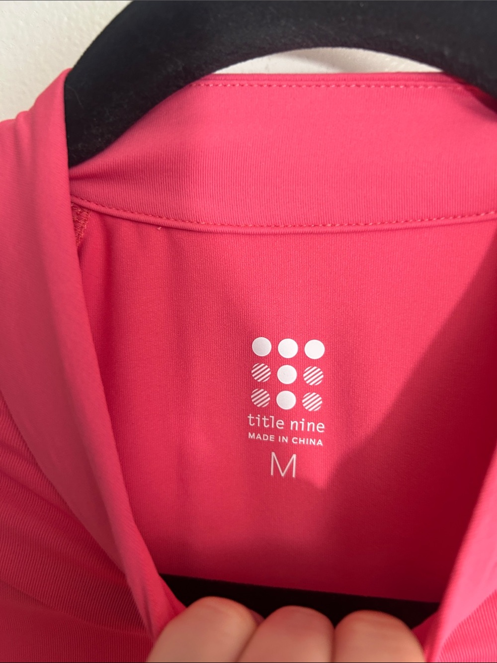 Title Nine Pink Outdoor Quarter Zip Top women’s Medium - Picture 2 of 7